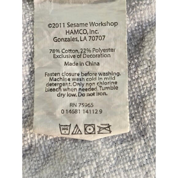 Sesame Street Cookie Monster Baby Bib – Blue Infant Feeding Accessory - Picture 6 of 7